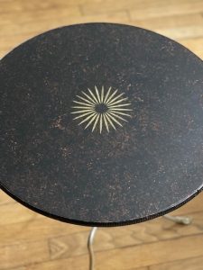 Guéridon noir & doré