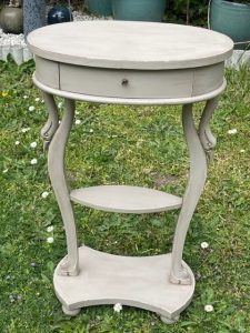 Chevet table d'appoint patiné beige