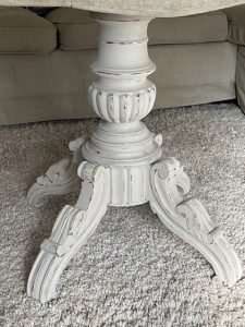 Pied table blanc Shabby chic