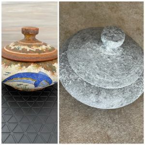 Bonbonnière effet pierre