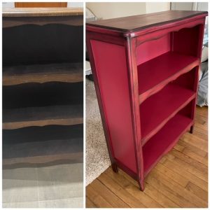 Bibus framboise patiné brun