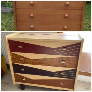 Commode camaïeu de brun