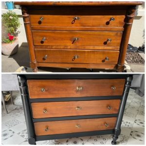 Commode relookée style industriel