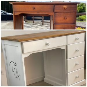 Bureau personnalisé thème cheval