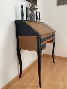 Secrétaire noir & bois